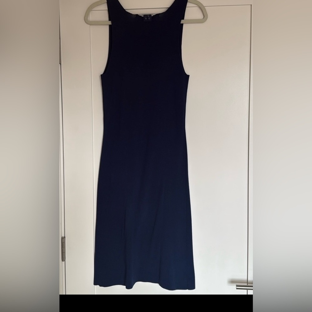 Vintage Ralph Lauren Sports Dark Blue Cotton Knit Dress - size SM
